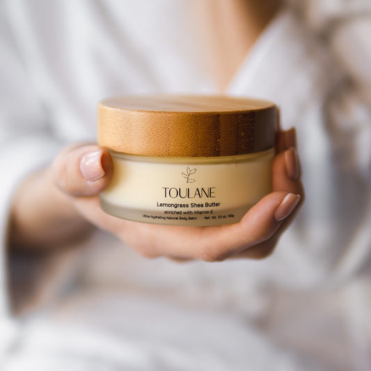Toulane lemongrass shea body butter — natural moisturiser UAE