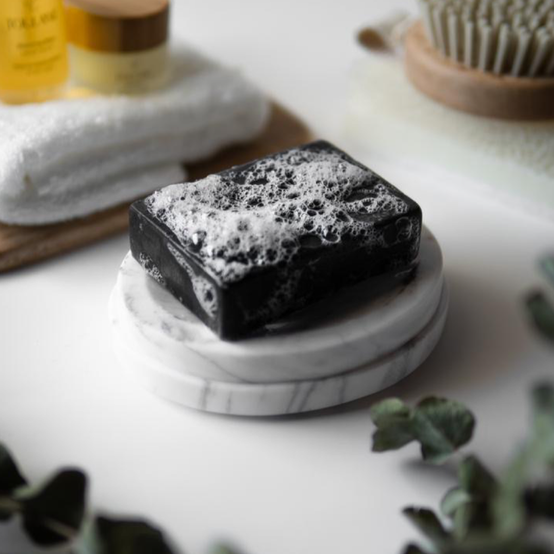Toulane natural charcoal soap — vegan skincare UAE